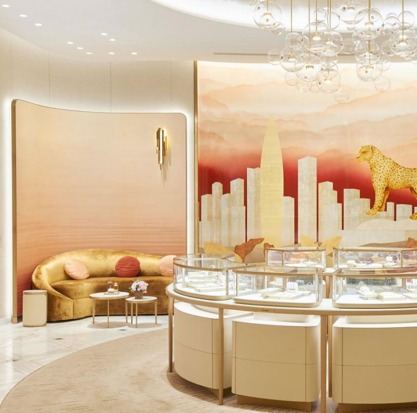 Design and decoration of a luxury flagship for Cartier